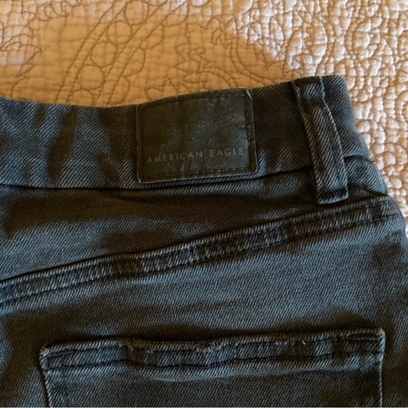 American Eagle black high rise jean shorts - Picture 4 of 6